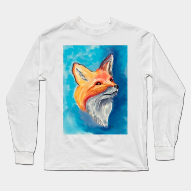 Sweet Red Fox Long Sleeve T-Shirt by annalisaamato